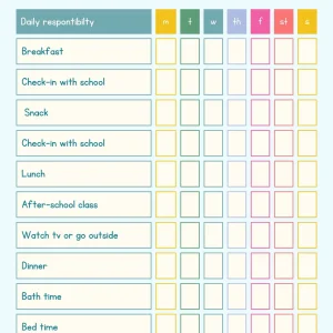 Kids Daily Routine Chart