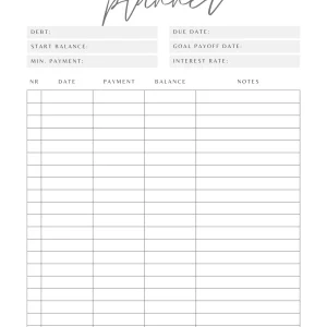 Debt Payoff Tracker