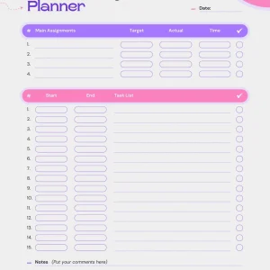 Time Blocking Template