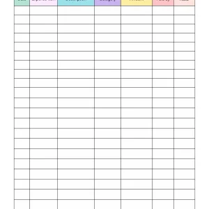 Expense Log by Category