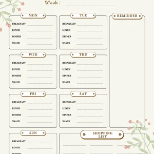 School Lunch Planner