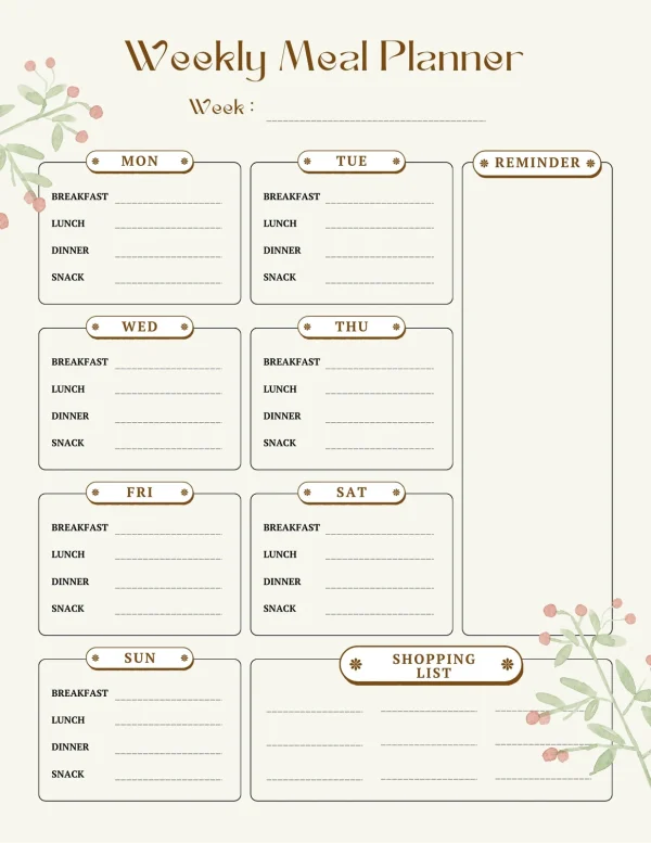 School Lunch Planner
